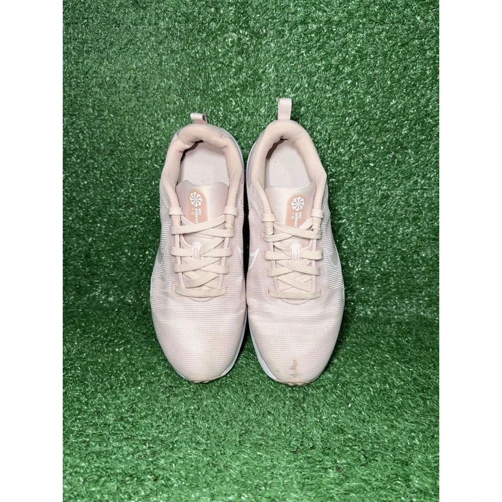 Nike Downshifter 12 Womens Size 6 Pink‎ White Walking Running Shoes Sneakers